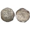 Image 1 : Potosi, Bolivia, cob 8 reales, Philip III, assayer B, rare.
