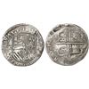 Image 1 : Potosi, Bolivia, cob 4 reales, Philip II, assayer B (1st period).