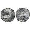 Image 1 : Potosi, Bolivia, cob 4 reales, Philip II, assayer B (5th period), border of x's on reverse only.