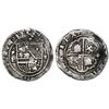 Image 1 : Potosi, Bolivia cob 2 reales, Philip II, assayer L (1st period), with L/M below mintmark P to left, 
