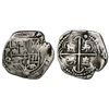 Image 1 : Potosi, Bolivia, cob 2 reales, Philip III, assayer Q/R, rare.