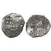 Image 1 : Potosi, Bolivia, cob 2 reales, 1618T+PAL (large), very rare.
