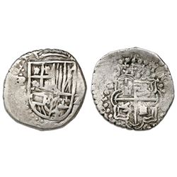 Potosi, Bolivia, cob 2 reales, (161)8T, rare.
