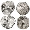 Image 1 : Lot of two Potosi, Bolivia, cob 2 reales, Philip III and IV, assayers M and P.