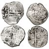 Image 1 : Lot of two Potosi, Bolivia, cob 2 reales, Philip III and IV, assayers M and P.