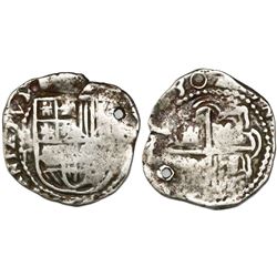 Potosi, Bolivia, cob 2 reales, (1)630T, rare.