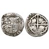 Image 1 : Potosi, Bolivia, cob 1 real, Philip II, assayer C/L/L/B to left, rare.