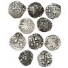 Image 1 : Lot of five Potosi, Bolivia, cob 1R with assayer T to RIGHT (1618), rare.