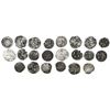 Image 1 : Large lot of 11 Potosi, Bolivia, cob 1/2R, Philip II, assayers B (3rd, 4th and 5th periods) and R (R