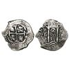 Image 1 : Potosi, Bolivia, cob 2 reales, 1695VR.
