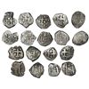 Image 1 : Lot of nine Potosi, Bolivia, cob 2 reales of Charles III, all dated, assayers V-Y (where visible), a