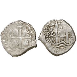 Potosi, Bolivia, cob 1 real, 1689VR.