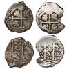 Image 1 : Lot of two Potosi, Bolivia, cob 1R dated 1697, one assayer CH and the other F/CH, both rare.