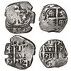 Image 1 : Lot of two Potosi, Bolivia, cob 1R of assayer YA (rare), dated 1732 and 1733.