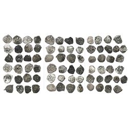 Collection of 37 Potosi, Bolivia, cob 1/2R, all dated, as follows: 1657, 1660, 1662, 1663, 1665, 166