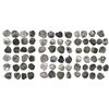 Image 1 : Collection of 37 Potosi, Bolivia, cob 1/2R, all dated, as follows: 1657, 1660, 1662, 1663, 1665, 166
