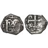 Image 1 : Bogota, Colombia, cob 1/2 real, Philip V, assayer S, mintmark F, Jerusalem cross above monogram (uni
