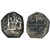 Image 1 : Bogota, Colombia, cob 1/2 real, Philip V (?), no assayer, rare.