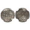 Image 1 : Seville, Spain, 1 real, Ferdinand-Isabel, assayer Gothic D to left, mintmark S to right, encapsulate