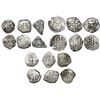 Image 1 : Lot of nine Spanish colonial cob minors (2R and 1R) of Lima (1), Potosi (7) and Guatemala (1).