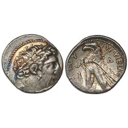 Phoenicia, Tyre, AR tetradrachm "shekel of Tyre," 126/5 BC-AD 67/8, dated CY 39 (88/7 BC).
