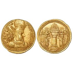 Sasanian Kings, AV dinar, Shapur I ("the Great," 240-272 AD), Ctesiphon mint, struck 260-272 AD.