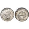 Image 1 : Bogota, Colombia, 10 centavos, 1878, encapsulated NGC MS 64.