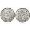 Image 1 : Dominican Republic, 1 peso, 1955, 25th anniversary of Trujillo regime.