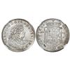 Image 1 : Anhalt-Zerbst, German States, 2/3 thaler, Carl Wilhelm, 1678CP, concave arms, encapsulated NGC MS 62