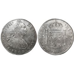 Guatemala, bust 8 reales, Ferdinand VII (bust of Charles IV), 1809M, ex-Richard Stuart.