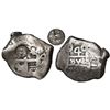 Image 1 : Guatemala, 4 reales, sun-over-mountains countermark (Type II, 1839) on a Potosi, Bolivia, cob 4 real