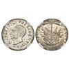 Image 1 : Haiti, 25 centimes, AN 14 (1817), Petion (small head), encapsulated NGC MS 63.