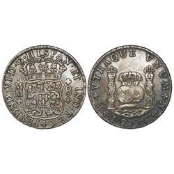 Mexico City, Mexico, pillar 8 reales, Ferdinand VI, 1756MM.