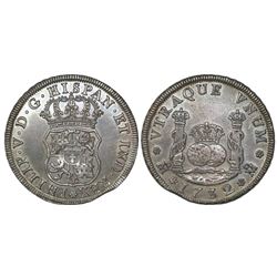 Mexico, City, Mexico, pillar 4 reales, Philip V, 1732, no denomination or assayer, extremely rare, e