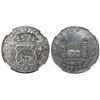 Image 1 : Mexico City, Mexico, pillar 4 reales, Philip V, 1733MF, mintmark M.X, extremely rare, encapsulated N