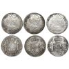 Image 1 : Lot of three Mexico City, Mexico, bust 8 reales, Charles III, 1781FF, 1784FM and 1786FM.