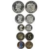 Image 1 : Lot of five Panama proofs of 1962, rare, in NGC slabs (all finest known): 1/2 balboa PF 65 Cameo; 1/