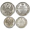 Image 1 : Lot of two high-grade Russian minors in NGC slabs: 20 kopeks, 1913CNB BC, MS 65; 10 kopeks, 1912CNB 