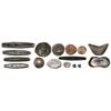 Image 1 : Collection of fifteen pieces of silver primitive money from southeast Asia (1200s to 1800s).