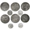 Image 1 : Lot of five Spanish milled 2R "pistareens" (3) and 1/2R "quarter pistareens (2), Philip V and Ferdin