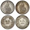Image 1 : Lot of two Bern, Switzerland, 1/2 francs, 1879B and 1929B.
