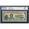 Image 1 : San Salvador, El Salvador, Banco Central de Reserva, 1 colon, 6-11-1952, series ZA, certified WBG AU