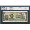 Image 1 : San Salvador, El Salvador, Banco Central de Reserva, 1 colon, 17-3-1954, series UA, certified WBG Un