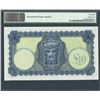 Image 2 : Ireland, Central Bank of Ireland, 10 pounds, 21-11-1957, certified PMG Choice AU 58 EPQ.