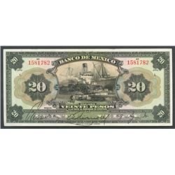 Mexico City, Mexico, Banco de Mexico, 20 pesos, ND (1925-34), series I.