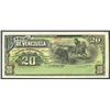 Image 1 : Caracas, Venezuela, Banco de Venezuela, 20 bolivares remainder, 19XX (1910).