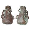 Image 1 : Small copper vessel in the form of a grotesque creature, found in Peru (probably Inca).