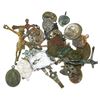Image 1 : Large lot of 35 bronze, lead and aluminum religious medallions, crosses, crucifixes and pieces from 