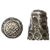 Image 1 : Ornate silver thimble, Spanish colonial, 1500s-1600s.