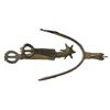 Image 1 : Complete brass spur, Spanish colonial, 1600s.